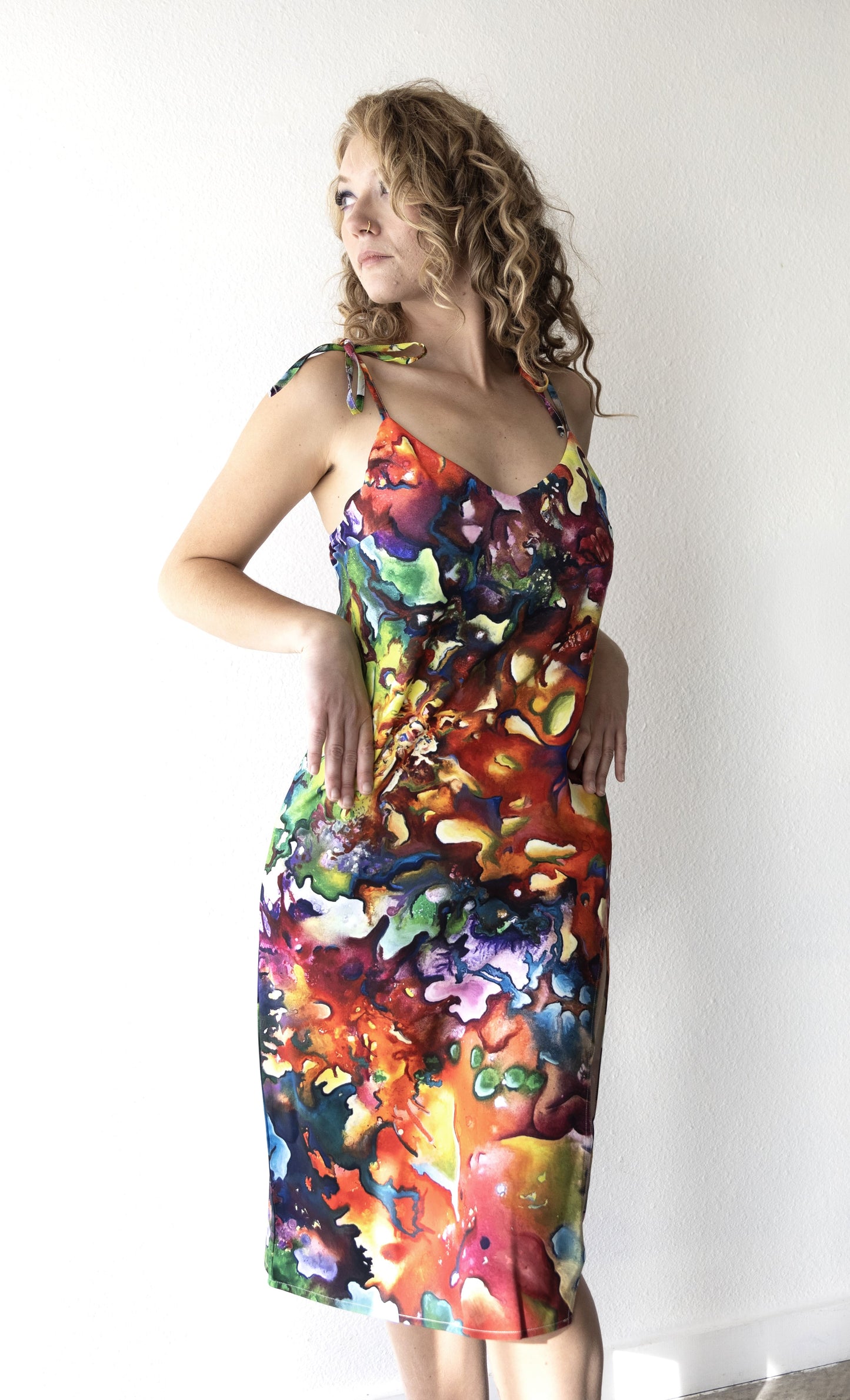 Journey of the Phoenix Women's Tie Strap Split Dress
