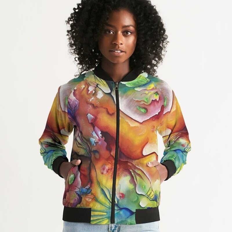 Space Dissolves Into Luminosity Women's Bomber Jacket