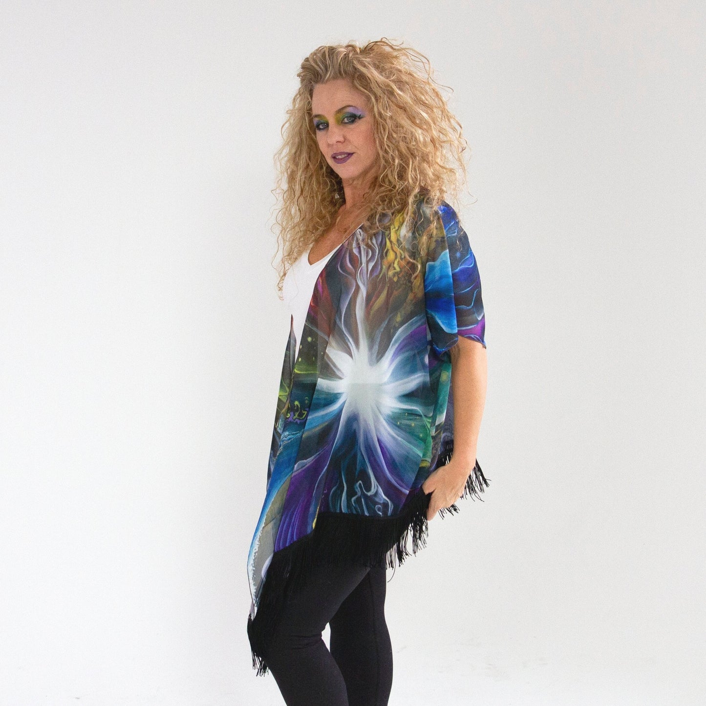 Perceiving the Ground Draped Kimono - Wholesale