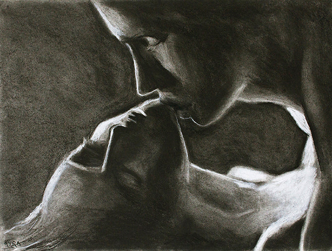 "Erogenous" - Charcoal on paper