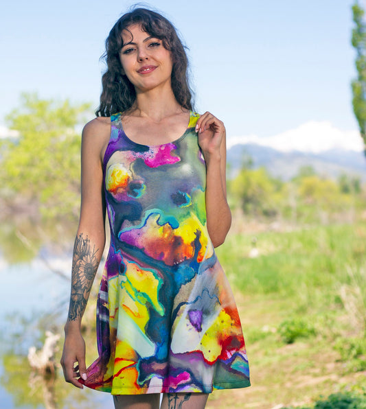 Primordial Dreamscape Women's Racerback Dress