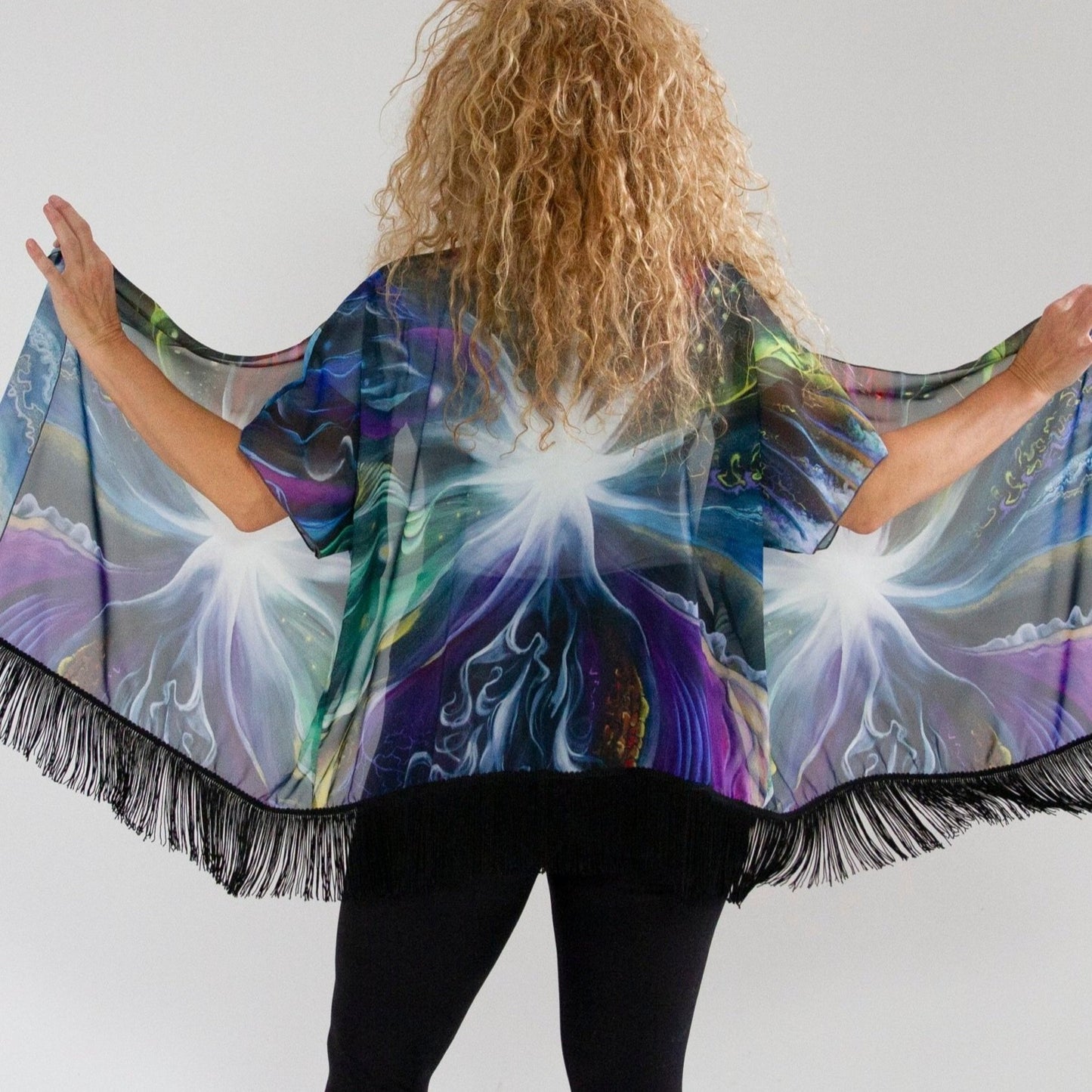 Perceiving the Ground Draped Kimono - Wholesale